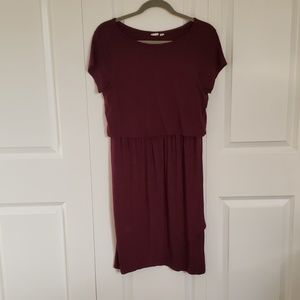 Gap maternity nursing dress, eggplant, size Small